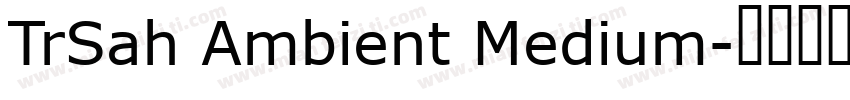 TrSah Ambient Medium字体转换